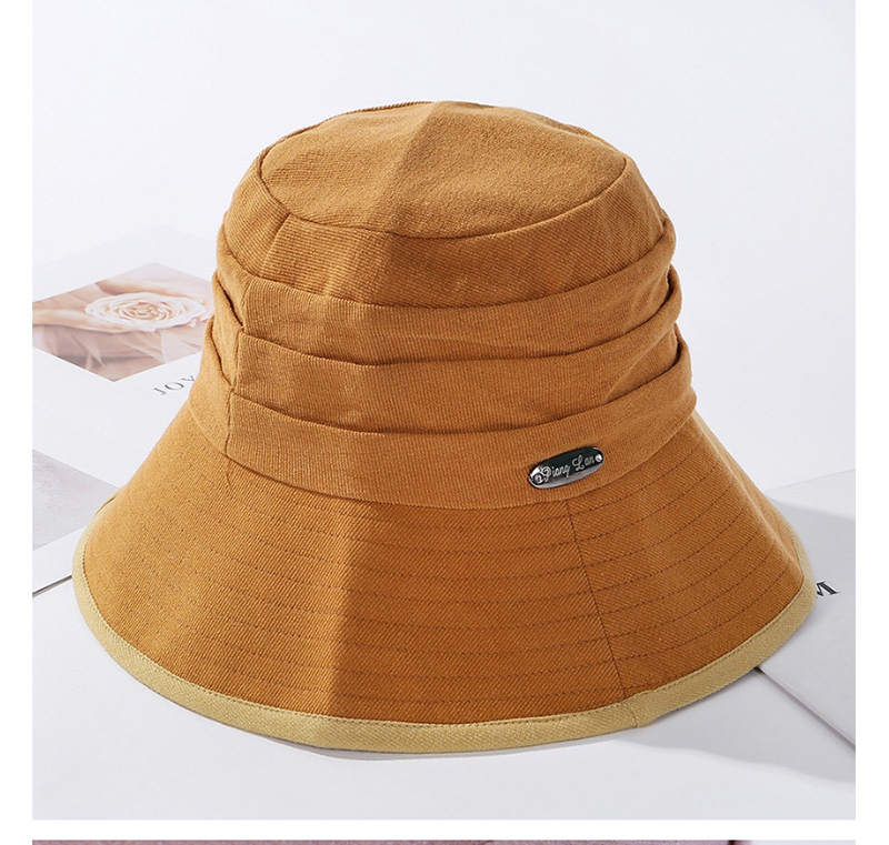 Fashion Orange Red Metal Foldable Fisherman Hat,Sun Hats