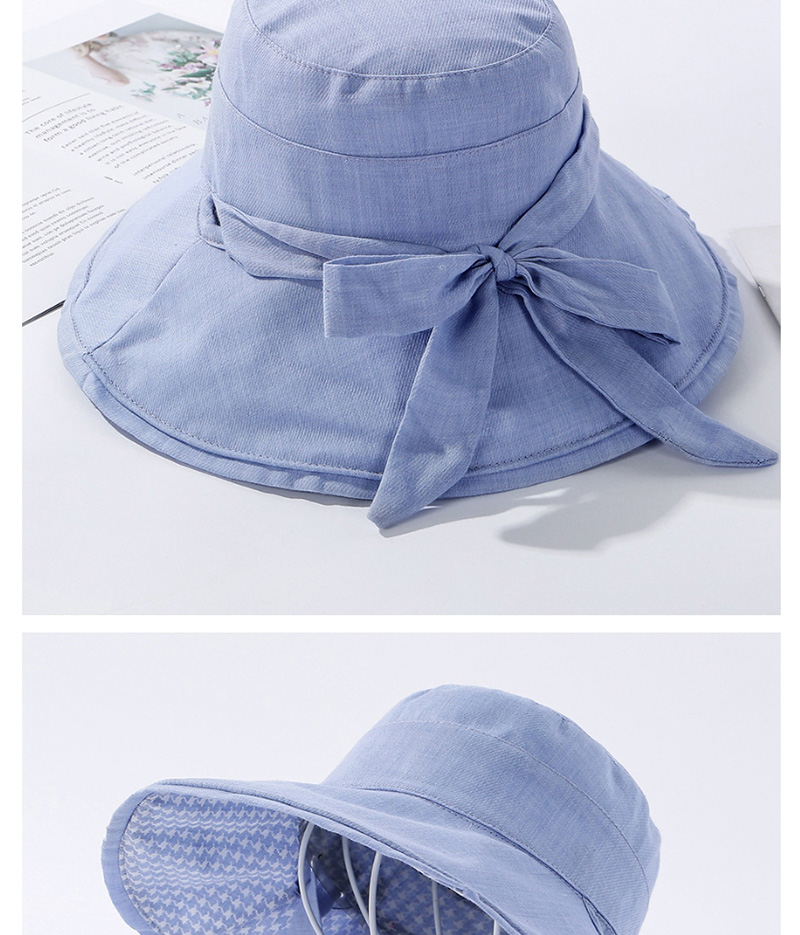Fashion Blue Dual-sided Bow Tie Wearing Hat,Sun Hats