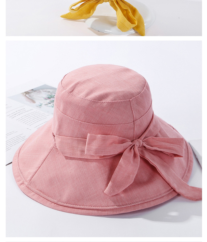Fashion Pink Dual-sided Bow Tie Wearing Hat,Sun Hats
