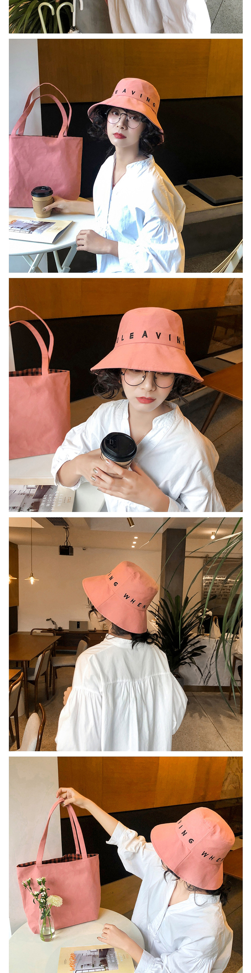 Fashion Black Embroidered Fisherman Hat,Sun Hats