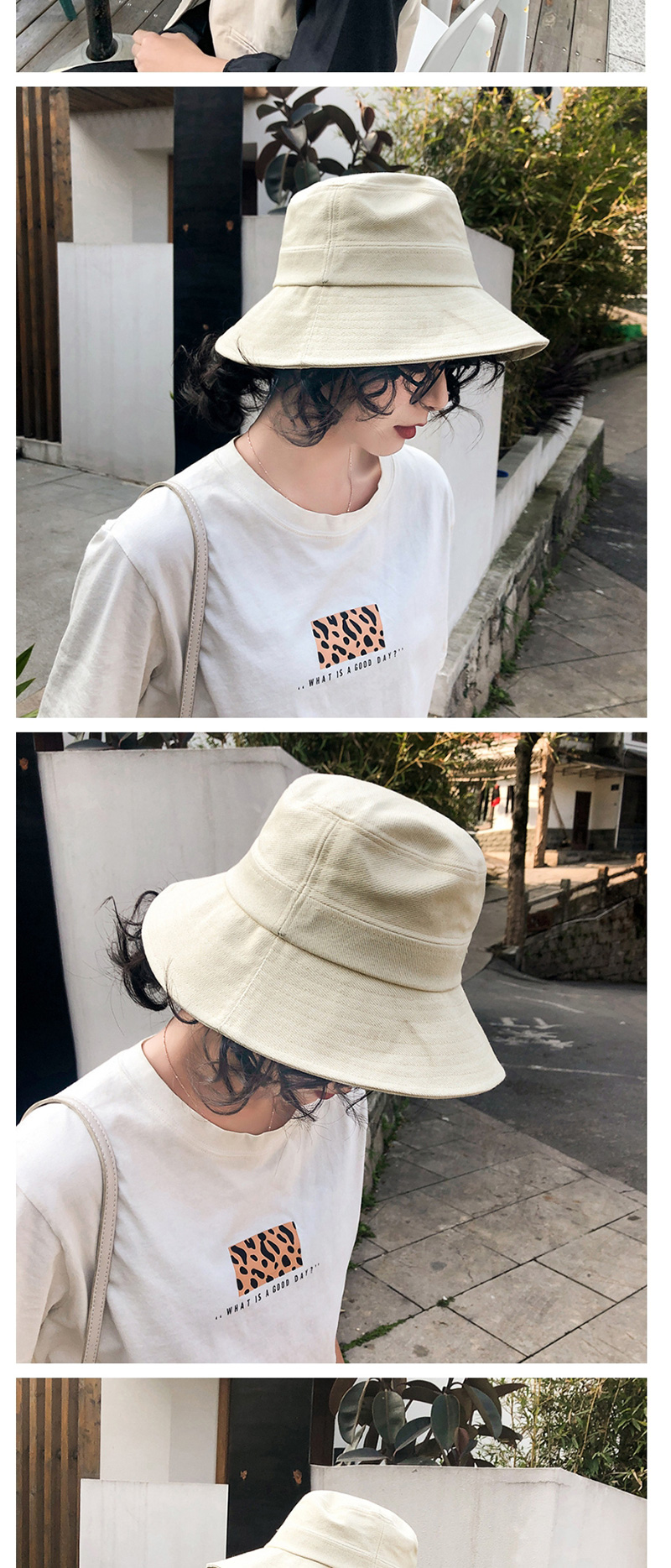 Fashion Khaki Cotton Sewing Thread Small Brimmed Hat,Sun Hats