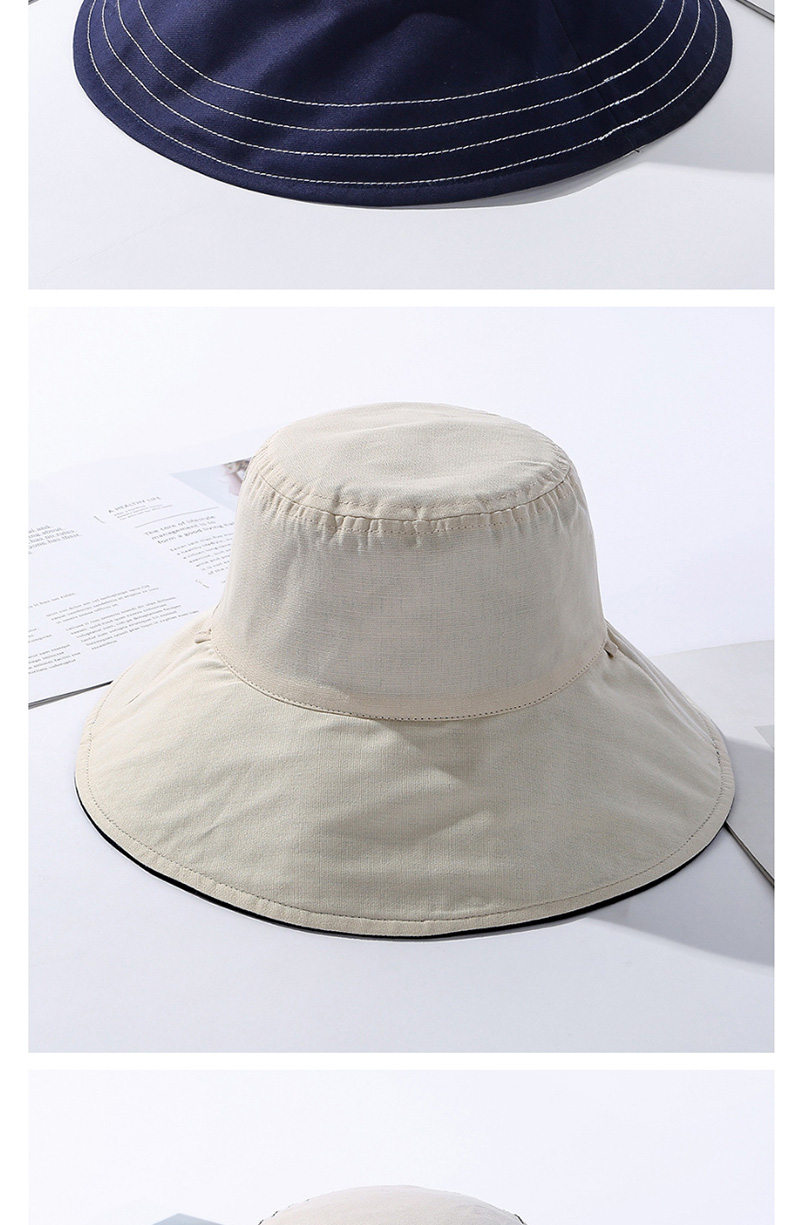 Fashion Khaki Traces Of Feathers Foldable Large Brimmed Cotton Hat,Sun Hats