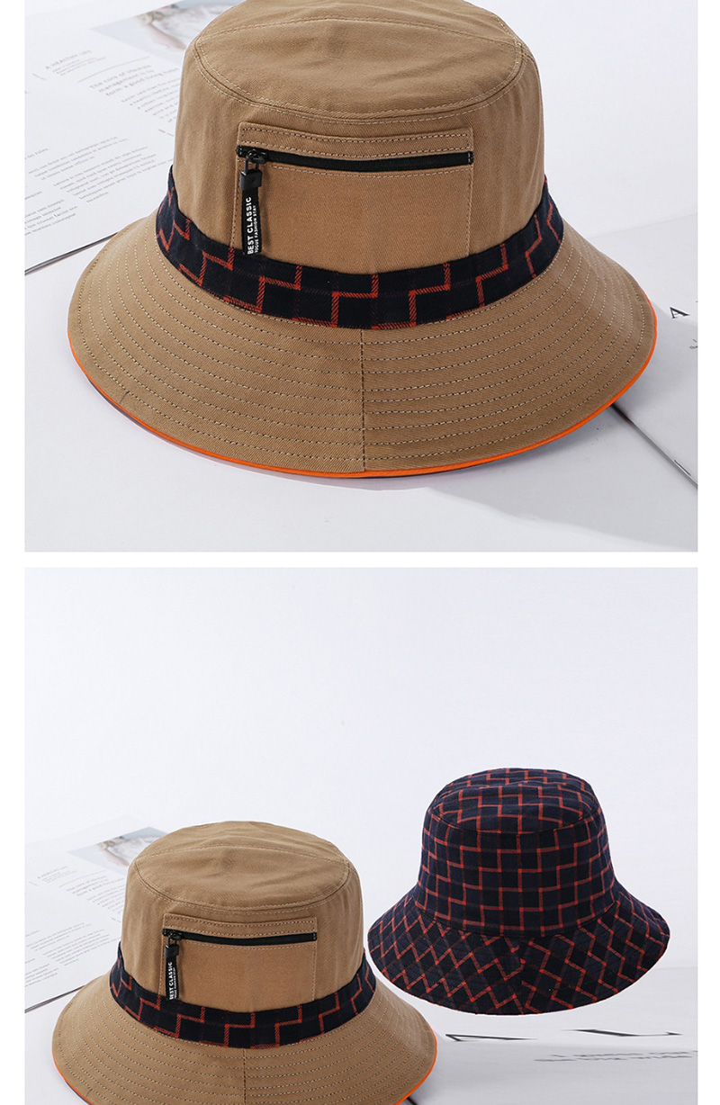 Fashion Navy Dai Gezi Hat-sided Zipper,Sun Hats
