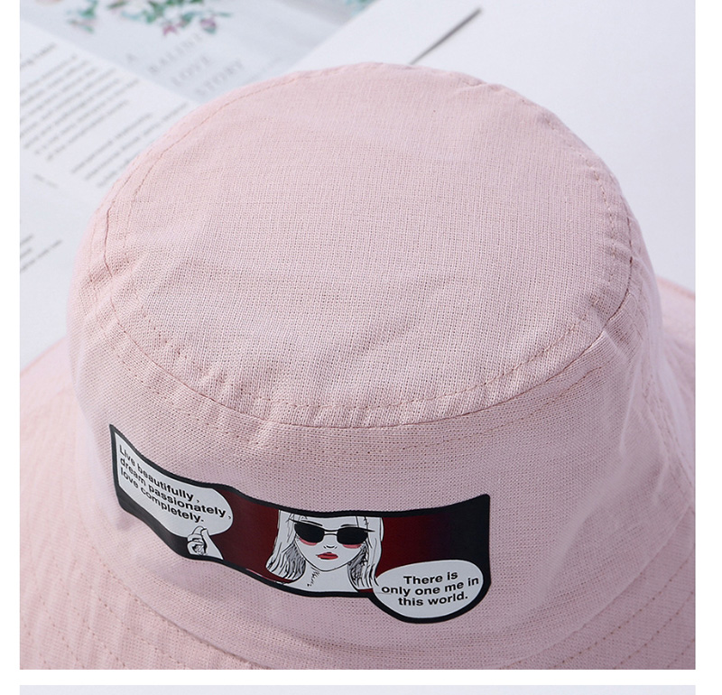 Fashion Beige Graffiti Cotton Traces Hat,Sun Hats