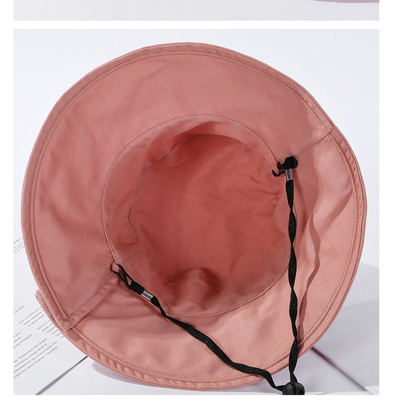 Fashion Pink Split Double-sided Wear Hat Label Letter,Sun Hats