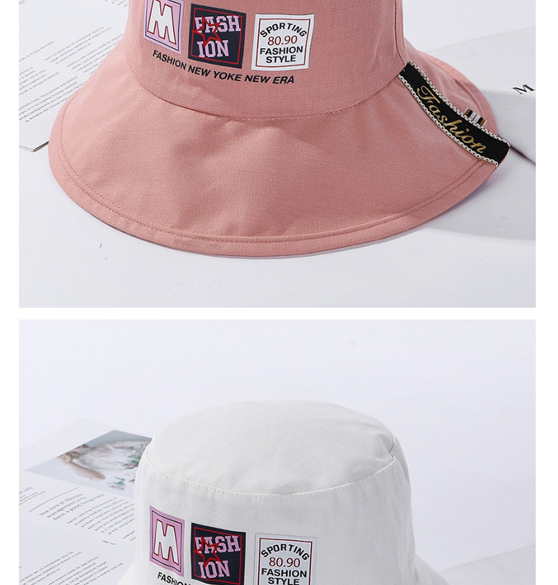 Fashion White Split Double-sided Wear Hat Label Letter,Sun Hats