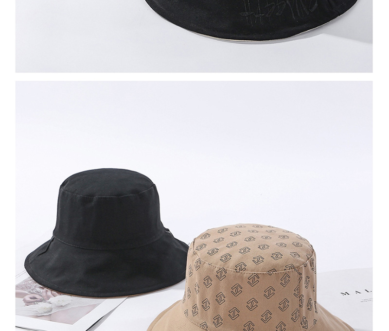 Fashion Yellow Letter Embroidery Double-sided Wear Hat,Sun Hats