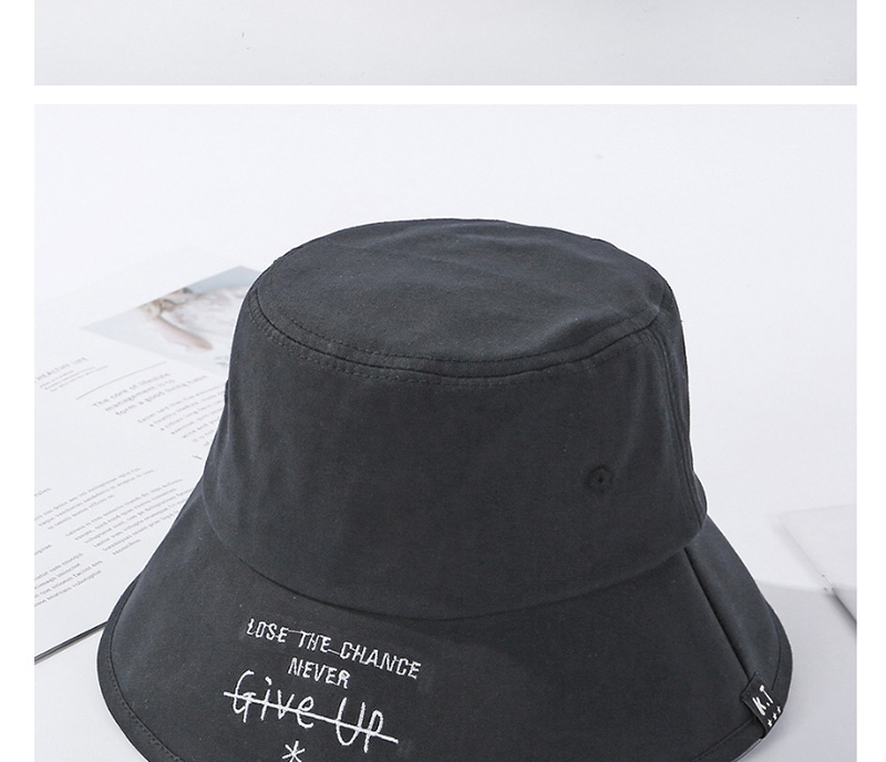 Fashion Black Foldable Hat Embroidered Letters,Sun Hats