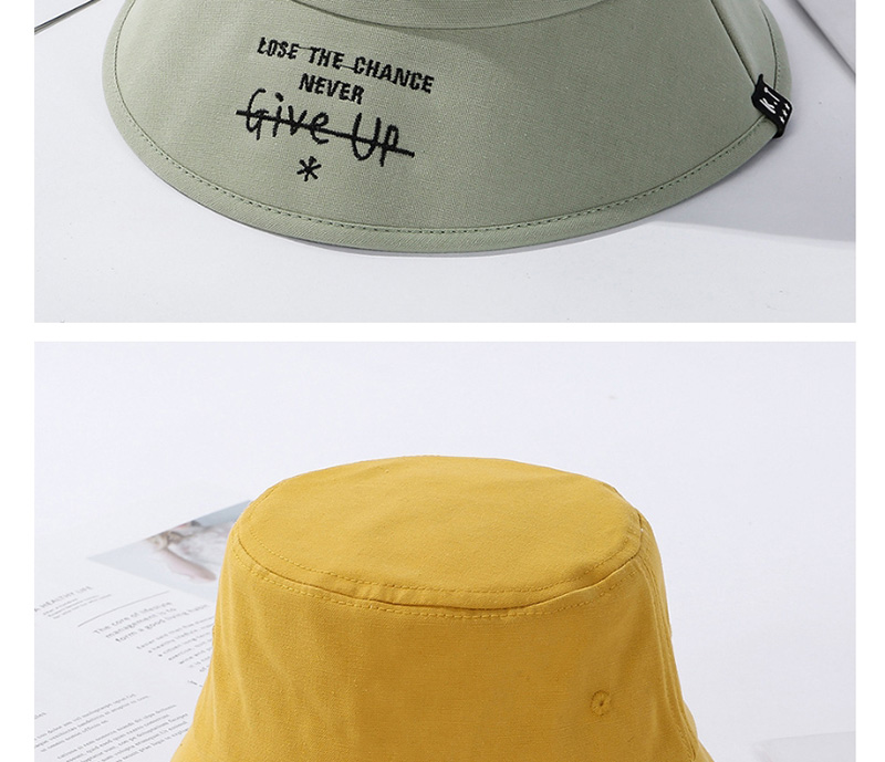 Fashion Beige Foldable Hat Embroidered Letters,Sun Hats