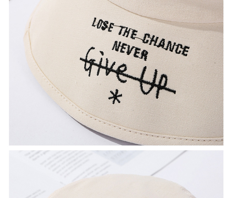 Fashion Pink Foldable Hat Embroidered Letters,Sun Hats