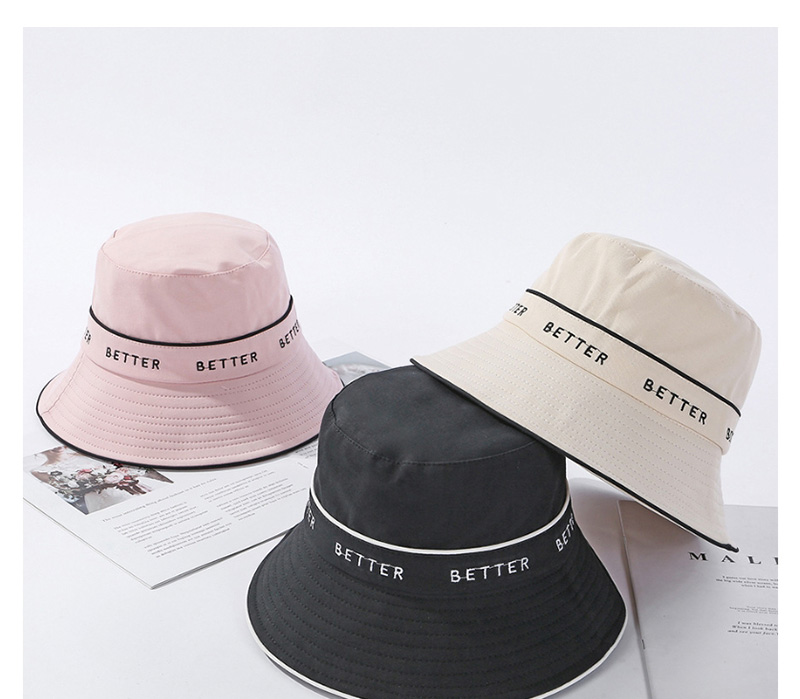 Fashion Pink Hemming Letter Embroidery Hat,Sun Hats