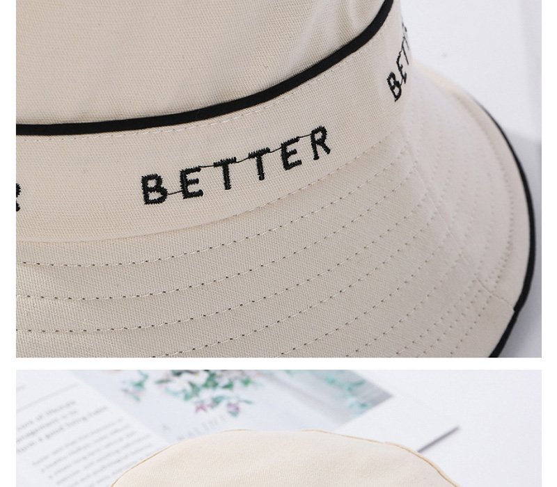 Fashion Black Hemming Letter Embroidery Hat,Sun Hats