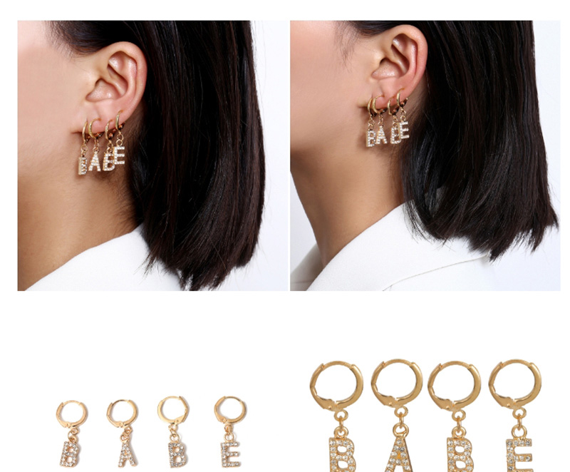 Fashion Golden Shaped Imitation Pearl Lightning Butterfly Pentagram Ear Clip,Earrings set