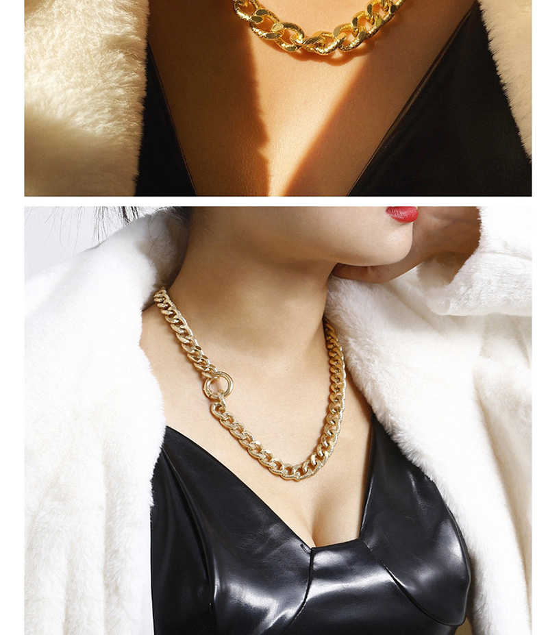 Fashion Golden Alloy Temi Chain Necklace,Chains