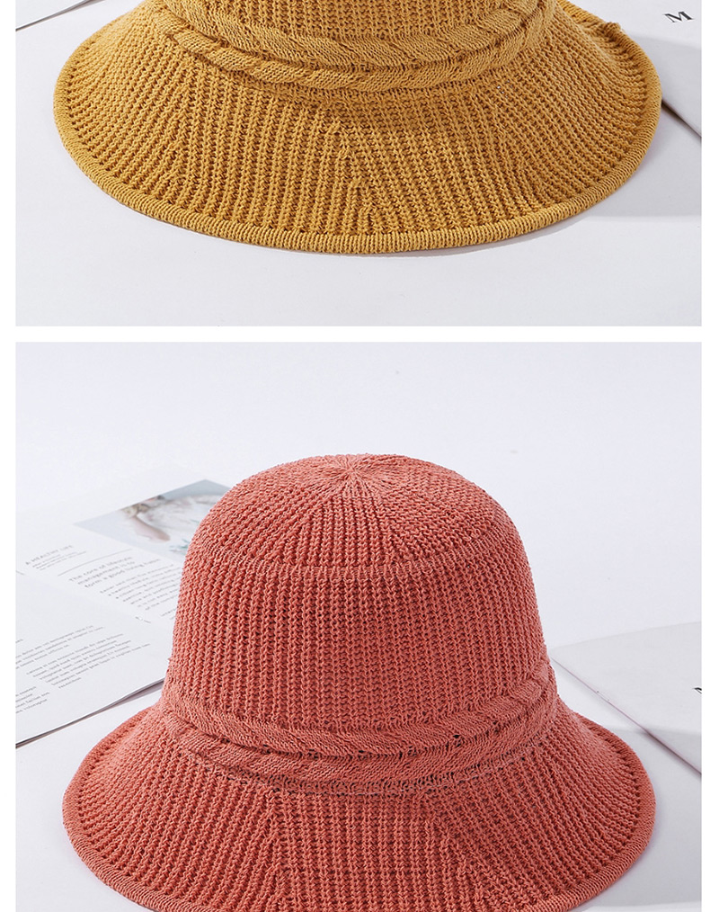 Fashion Orange Powder Milk Silk Knitted Hat,Knitting Wool Hats