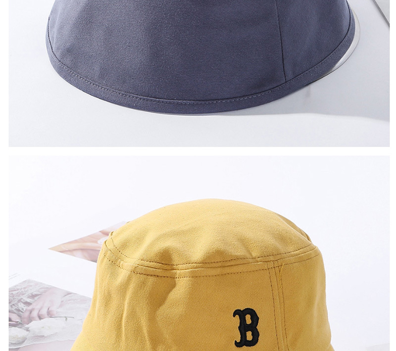 Fashion Beige Embroidered Letter Bucket Hat,Sun Hats