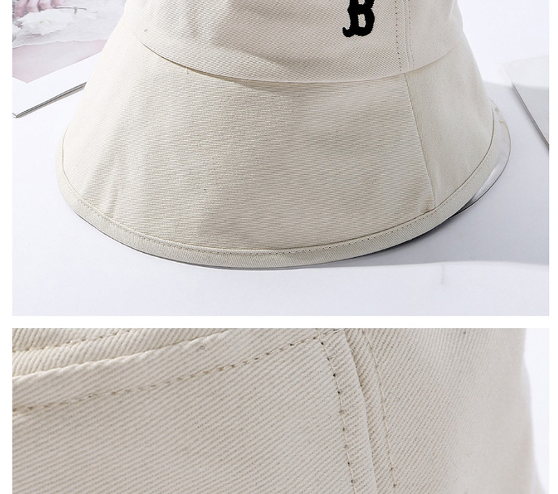 Fashion Blue Embroidered Letter Bucket Hat,Sun Hats