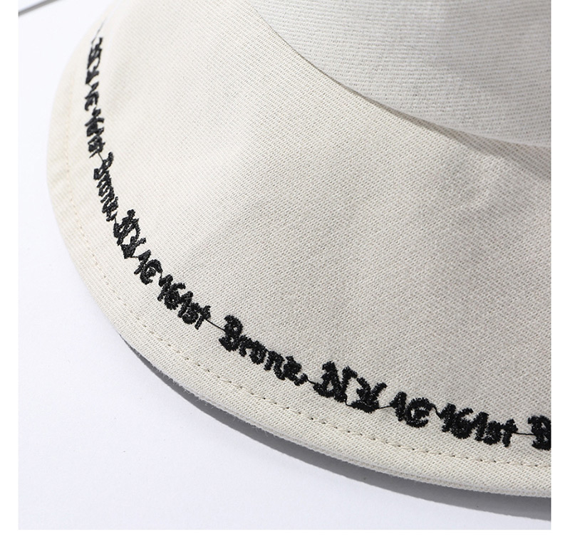 Fashion Blue Embroidered Alphabet Fisherman Hat,Sun Hats