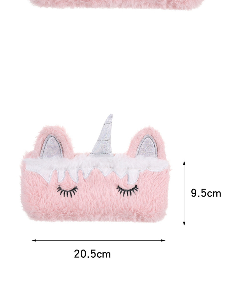 Fashion Pink Unicorn Stitched Eyelet Pencil Case,Pencil Case/Paper Bags