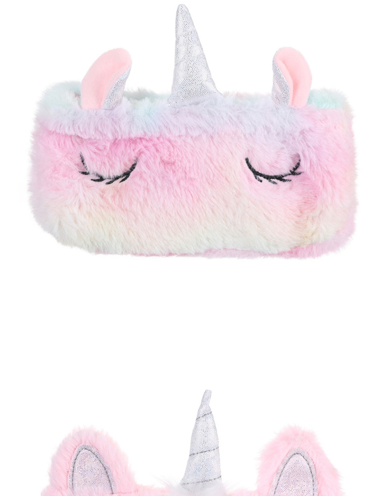 Fashion Pink Unicorn Stitched Eyelet Pencil Case,Pencil Case/Paper Bags