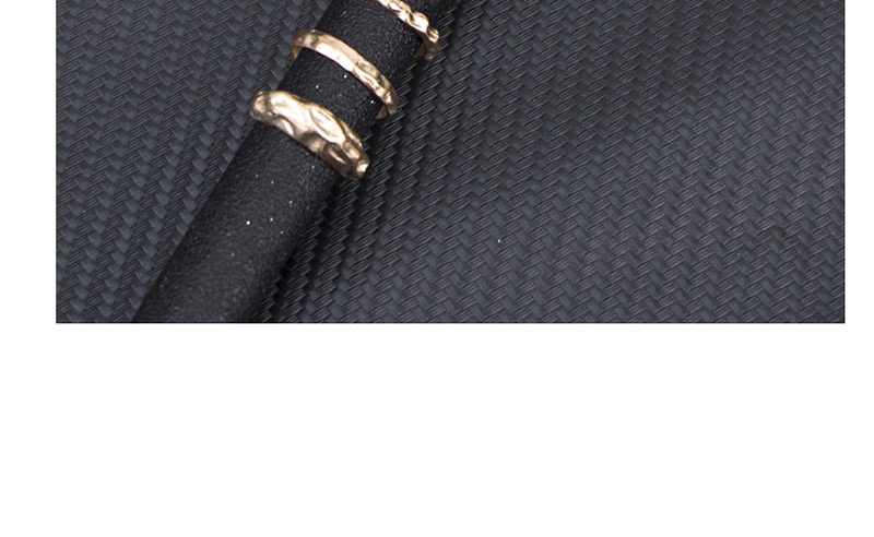 Fashion Golden Metal Twisted Irregular Geometric Ring Set,Rings Set