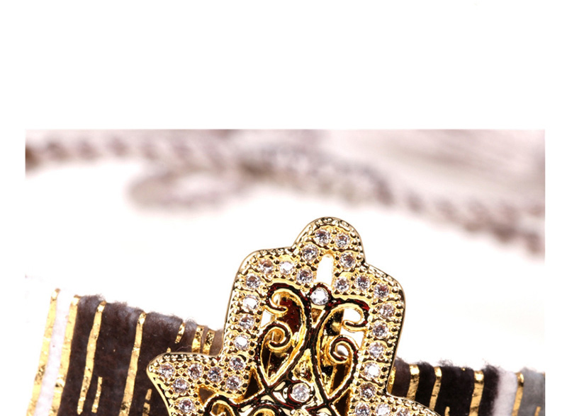 Fashion Khaki Tassel Micro-studded Palm Bracelet,Bracelets