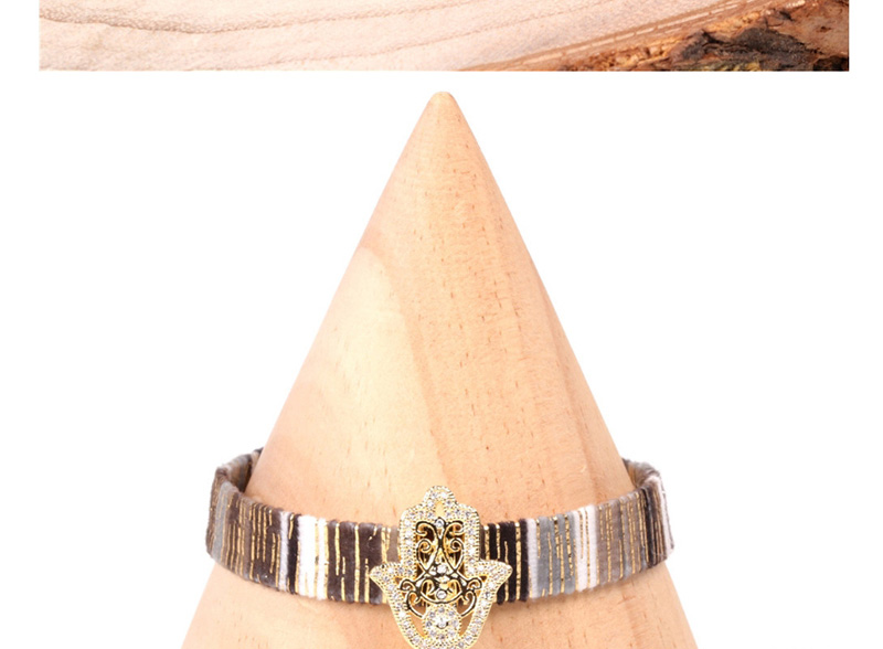 Fashion Khaki Tassel Micro-studded Palm Bracelet,Bracelets