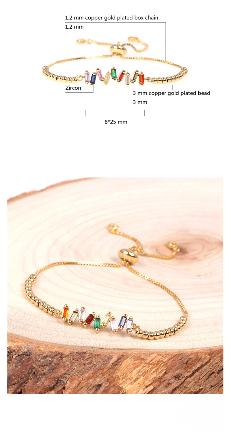 Fashion Golden Adjustable Bracelet With Diamond And Water Crystal Beads,Bracelets