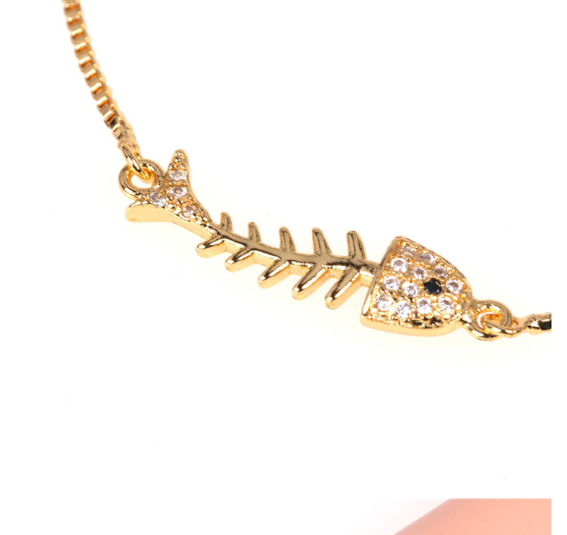 Fashion Golden Fishbone Diamond Geometric Bracelet,Bracelets