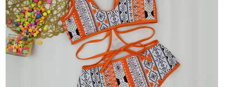 Fashion White Print Sling Print Tether Strap Cutout One Piece Swimsuit,One Pieces