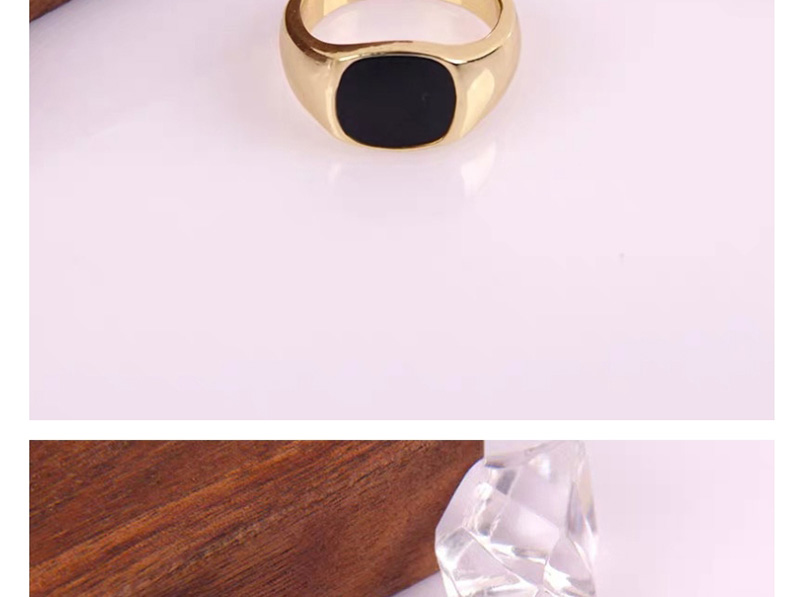 Fashion Black Alloy Drip Ring,Fashion Rings