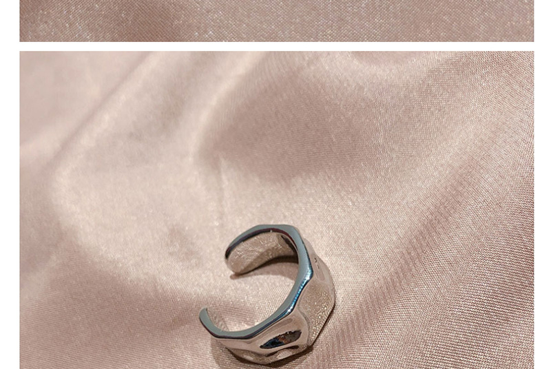 Fashion Silver Irregular Concave Geometric Open Ring,Fashion Rings