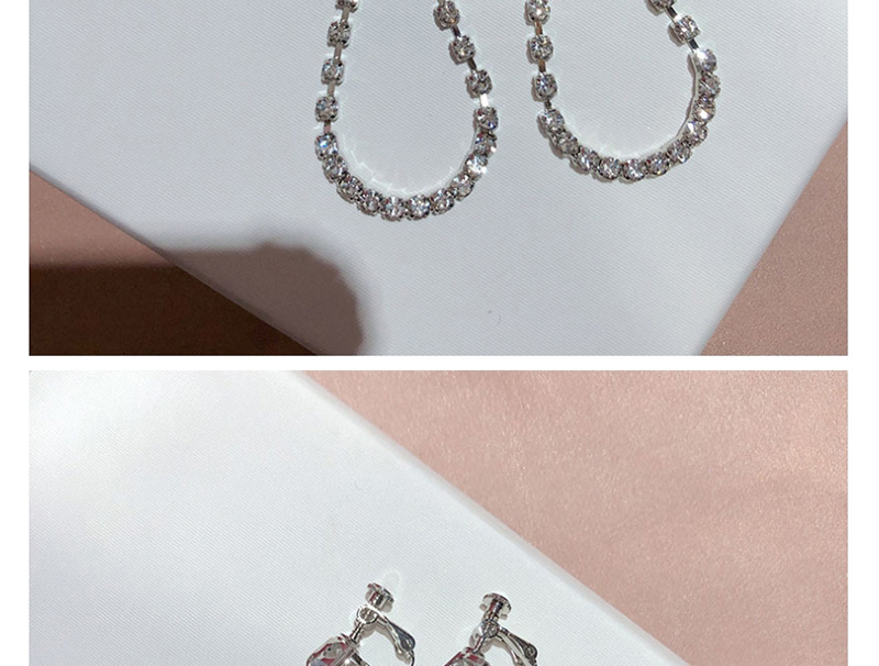 Fashion Silver Long Cross-shaped Drop Earrings With Diamonds,Drop Earrings