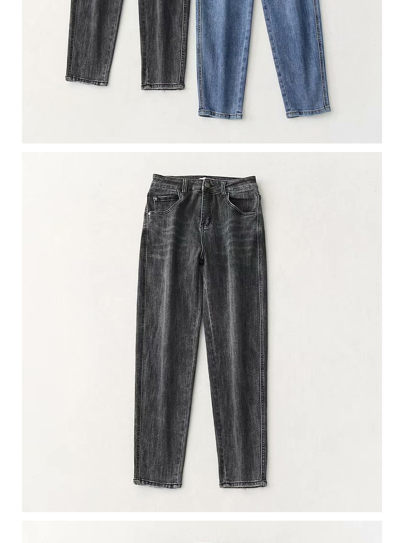 Fashion Blue High Stretch Radish Jeans,One Pieces