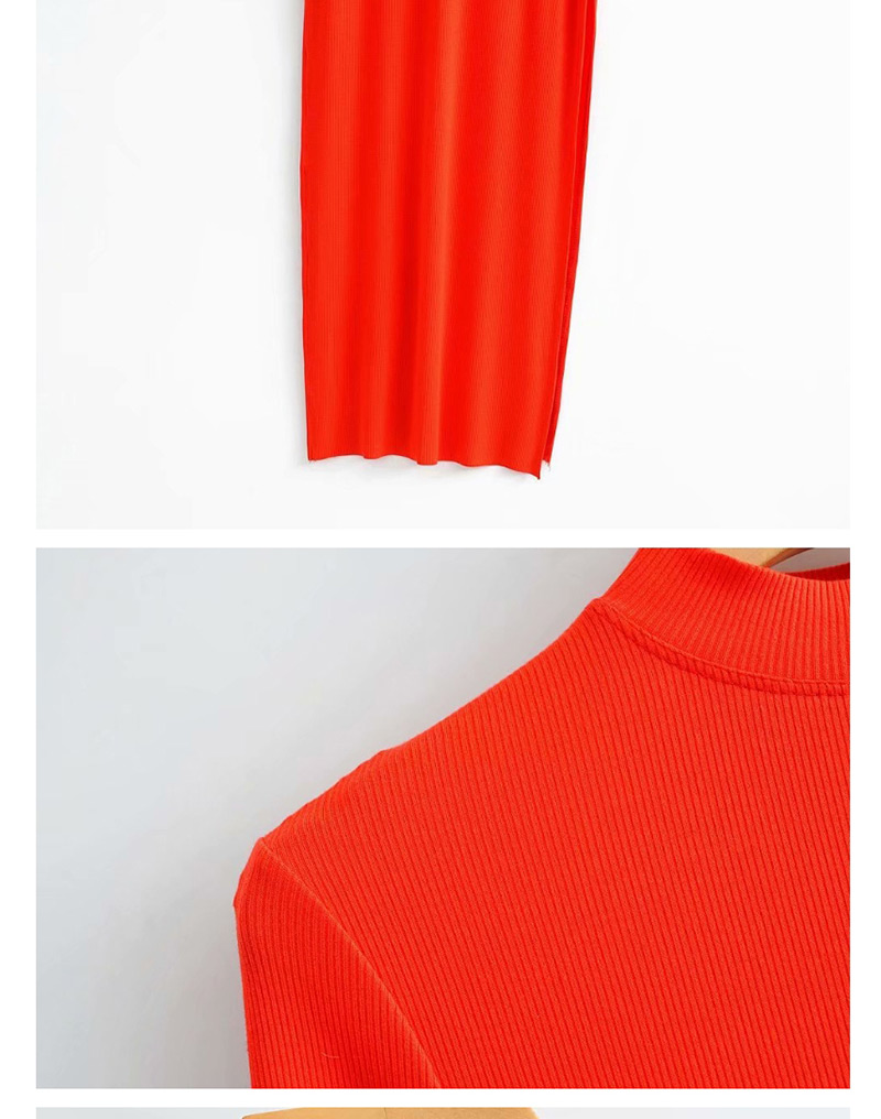 Fashion Khaki Pullover Slim Fit Split Maxi Dress,Long Dress