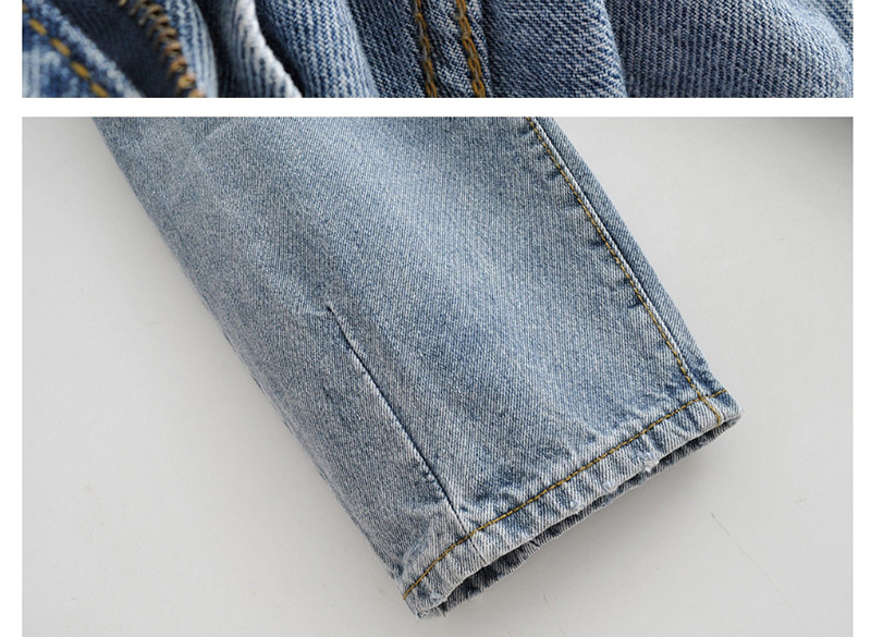 Fashion Khaki Washed Pleated High-rise Jeans,Pants