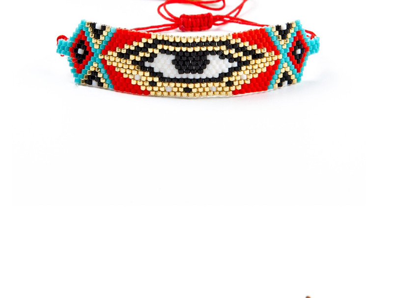 Fashion Red Hand-woven Rice Beads Bracelet,Beaded Bracelet