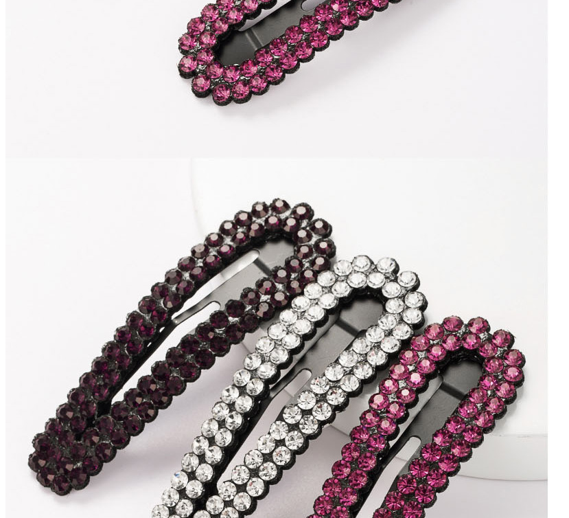 Fashion Color Alloy Diamond Hair Clip Set,Hairpins