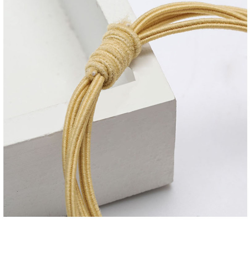 Fashion Yellow Crystal Elastic Rubber Band Hair Rope,Hair Ring