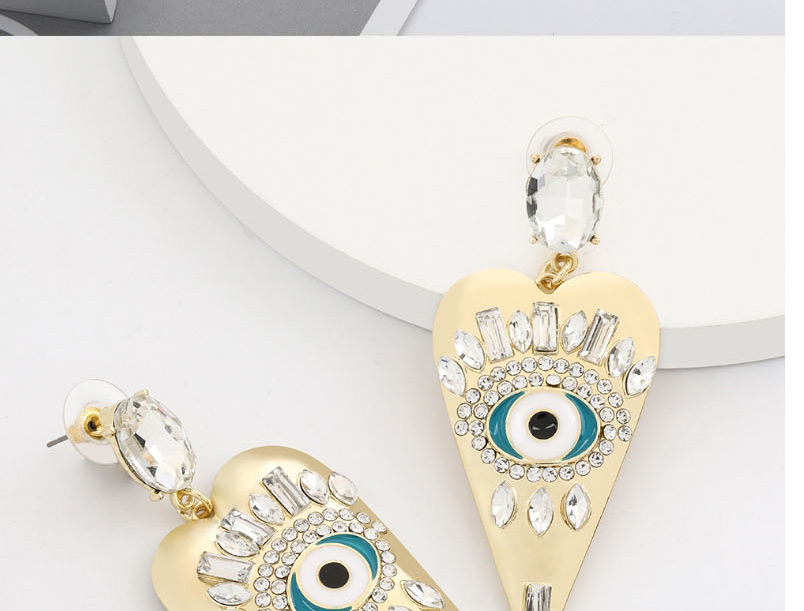 Fashion Silver Caring Alloy Earrings With Diamonds And Diamonds,Drop Earrings