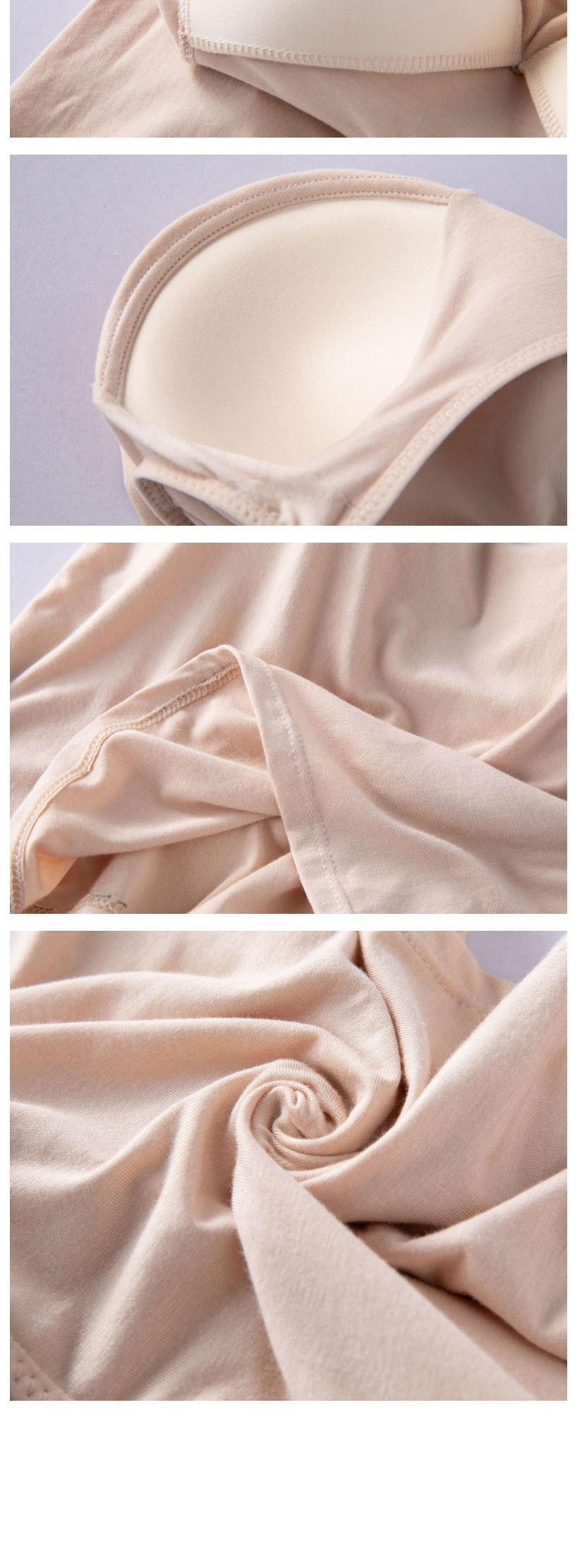 Fashion White Short Modal No-ring Bra-free Umbrella Camisole,CURVE SLEEP & LOUNGE