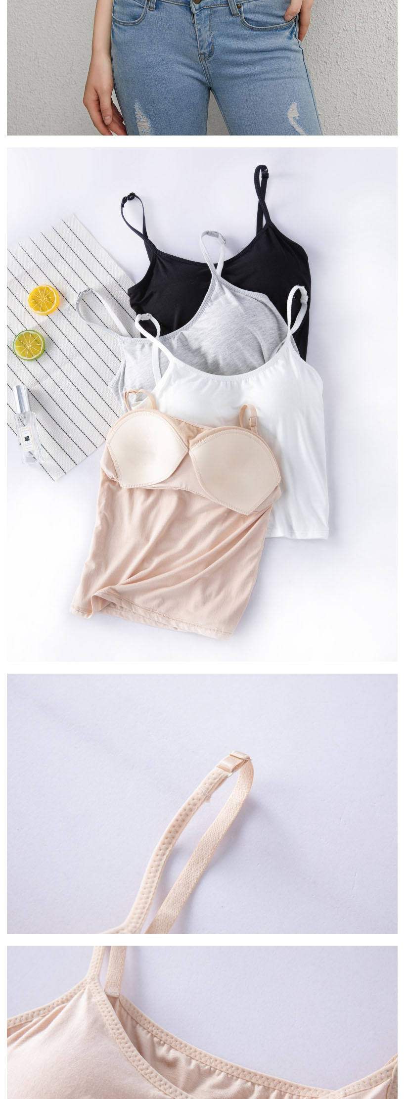Fashion Color Short Modal No-ring Bra-free Umbrella Camisole,CURVE SLEEP & LOUNGE