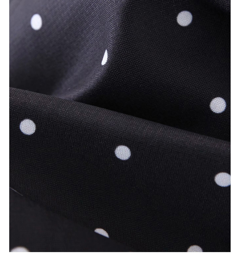 Fashion Black Polka-dot Print Small Button Suit,Coat-Jacket