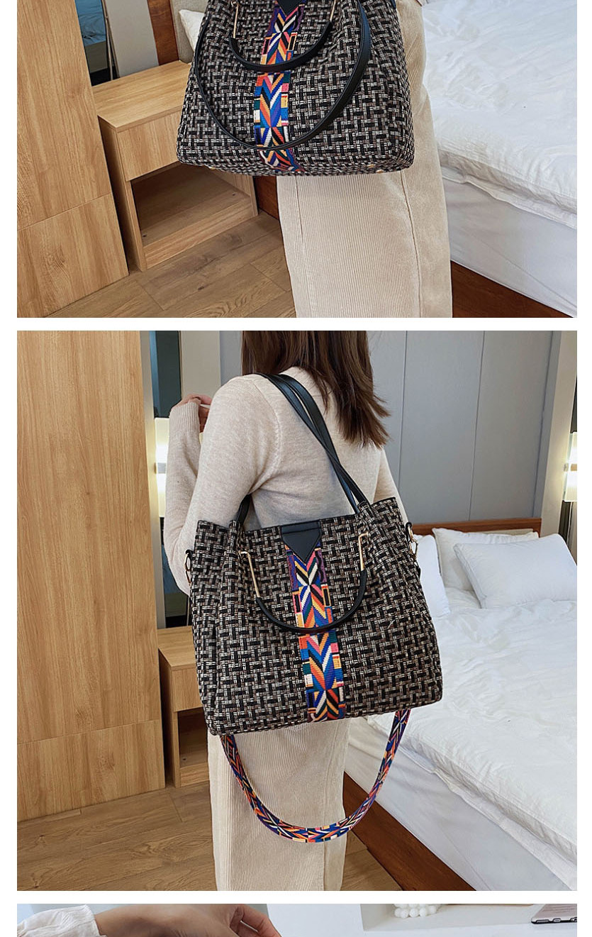 Fashion Off-white Wide Shoulder Strap Rhombus Shoulder Shoulder Bag,Messenger bags