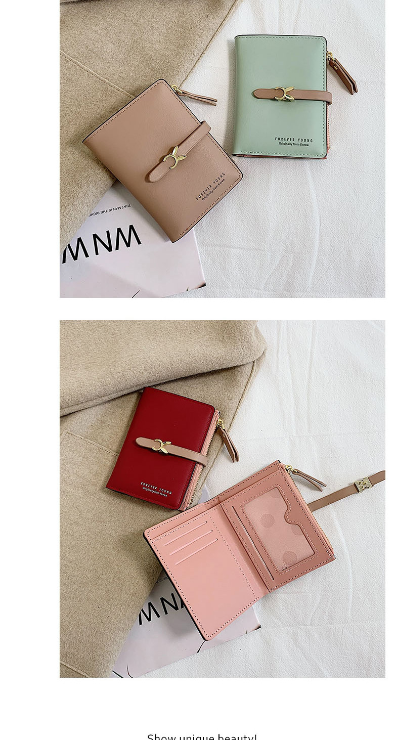 Fashion Pink Wallet Trim Short Wallet,Wallet