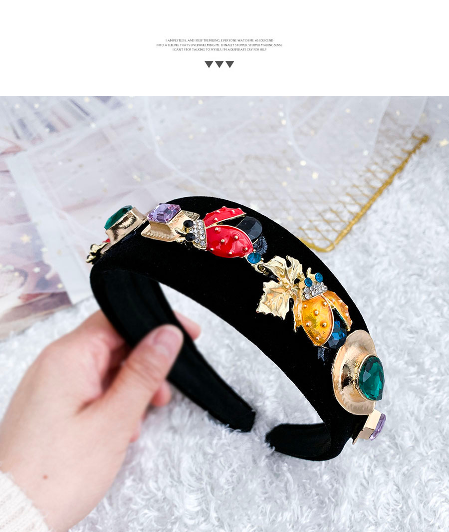 Fashion Insect Alloy Diamond Drop Insect Flannel Headband,Head Band