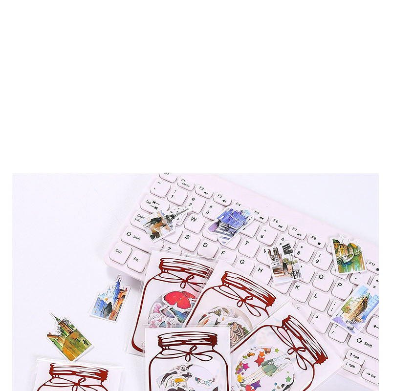 Fashion 40 Red Scarves Red Scarf Sticker Material This Phone Sticker Set,Stickers/Tape
