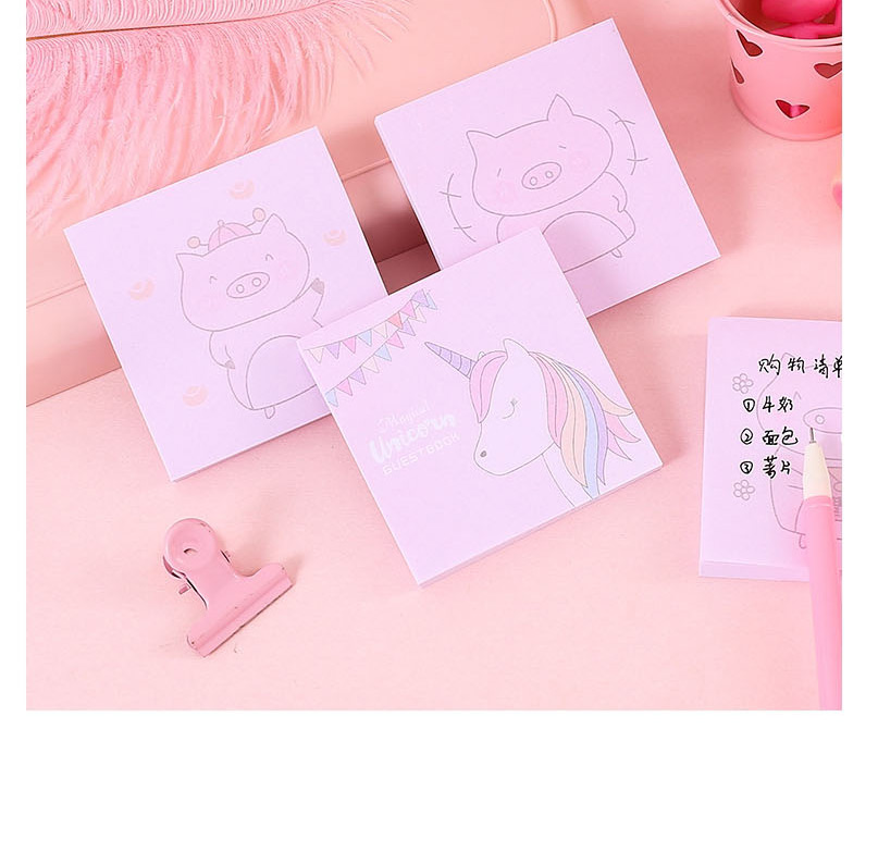 Fashion Bunting Unicorn Unicorn Portable Post-it,Scratch Pad/Sticky
