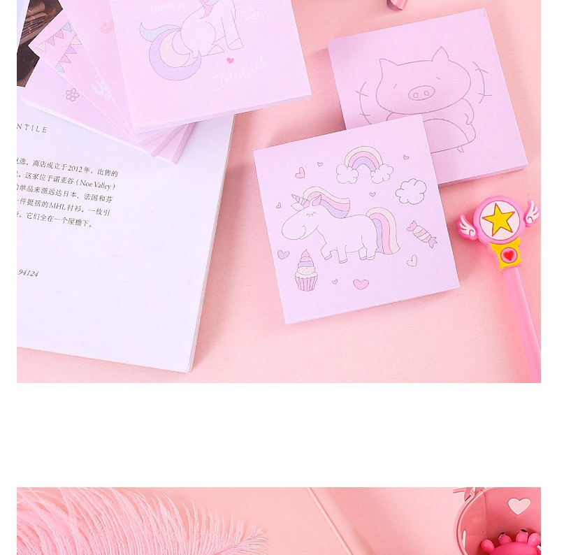 Fashion Cake Unicorn Unicorn Portable Post-it,Scratch Pad/Sticky