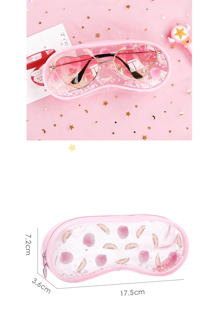 Fashion Jellyfish Jellyfish Sequins Into Oil Tassel Glasses Case,Contact Lens Box